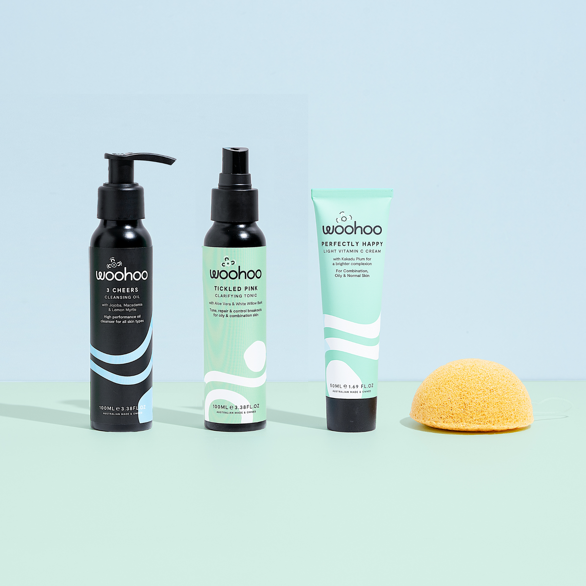 &#39;Balance + Glow&#39; 3 Step Face Bundle (for Combination skin)