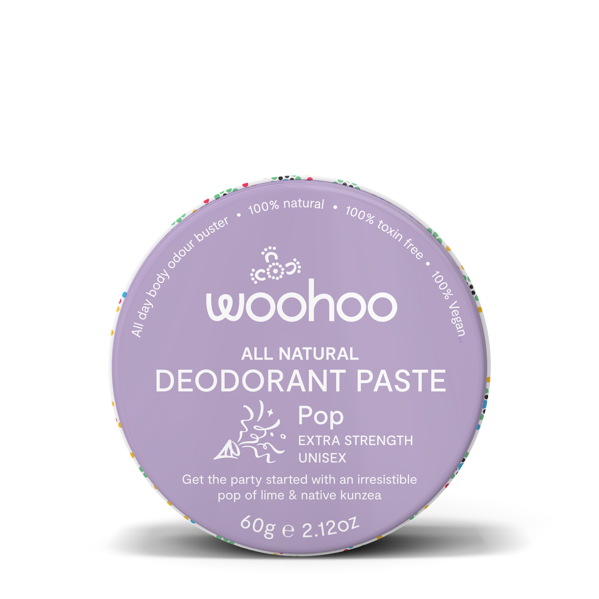 Woohoo All Natural Deodorant Paste (Pop) 60g