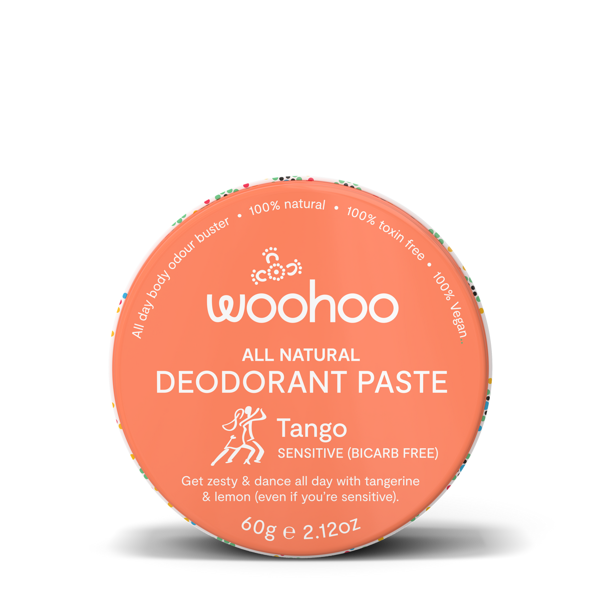 Woohoo All Natural Deodorant Paste (Tango) 60g
